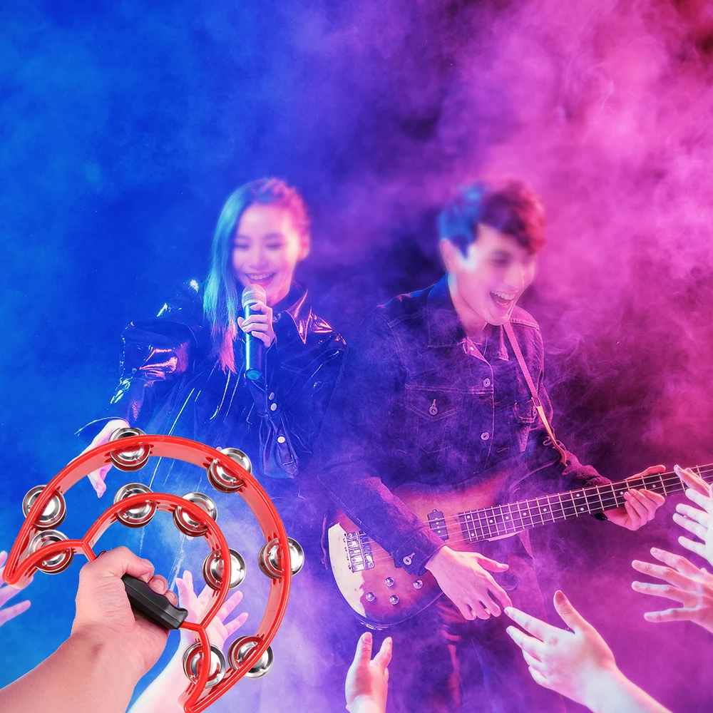 1 шт. колокольчики бубен перкуссия музыкальные инструменты ручной Колокольчик