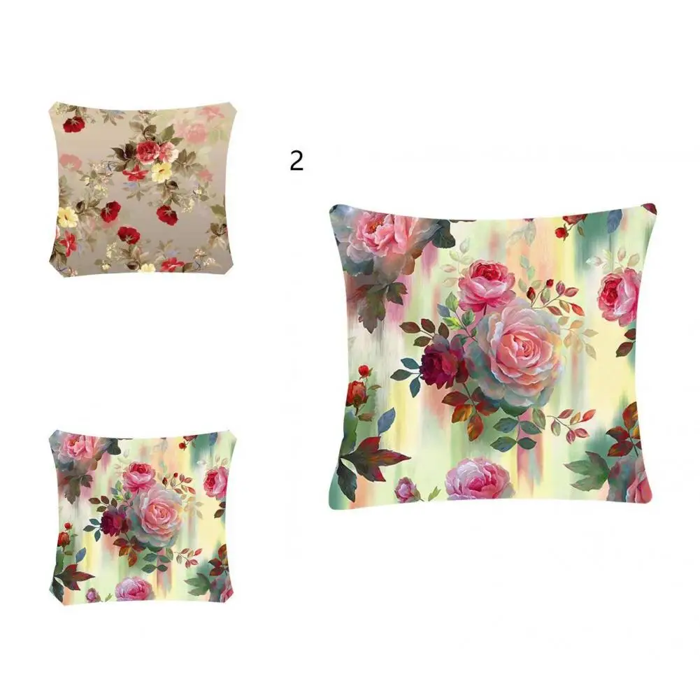 

Invisible Zipper Lightweight Square Removable Printed Sofa Cushion Case for Home