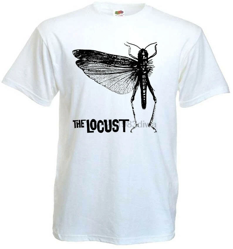 

The Locust v10 T-shirt white hardcore punk all sizes S-5XL