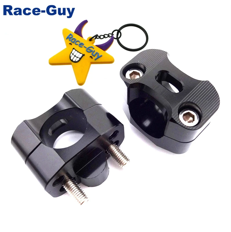 Черный ЧПУ Алюминиевый зажим для руля переходник конус толстых 1 1/8 дюйма 28 мм