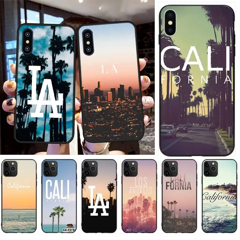 Чехол для телефона PENGHUWAN Travel Los Angeles California с роскошным уникальным дизайном iPhone 11 pro
