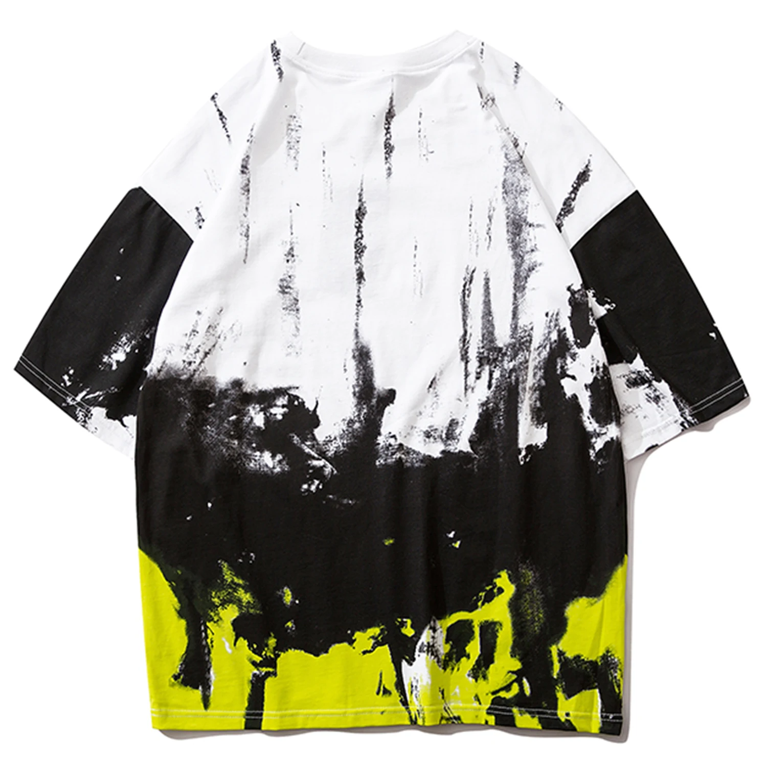 LACIBLE кинжал галстук с буквами на основе красителя Футболка принтом для мужчин