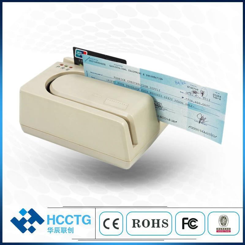 

Security USB CMC7 MICR Check Reader With 1/2/3 Magstrip Card Reader Module HCC1250X-M