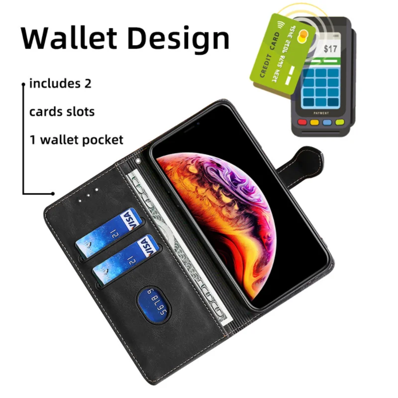 

Flip Case For LG V20 V30 V40 V50 V50S V60 K22 W30 LG Velvet Aristo 5 Plus Cover pu Leather Wallet Book Coque Card Holder Stand