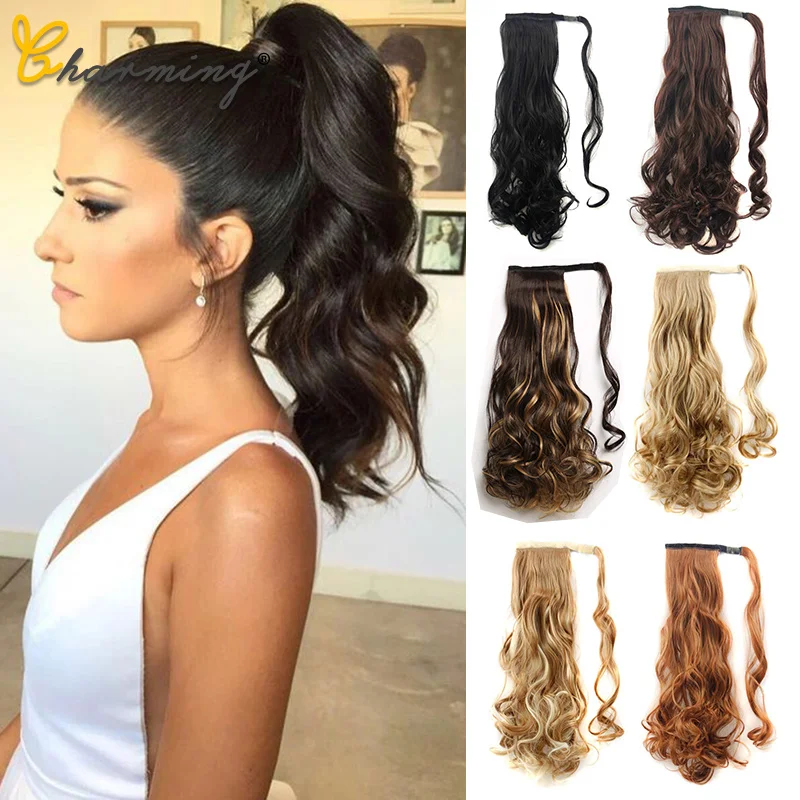 Очаровательные Длинные Синтетические накладные волосы на клипсах 15 цветов 24