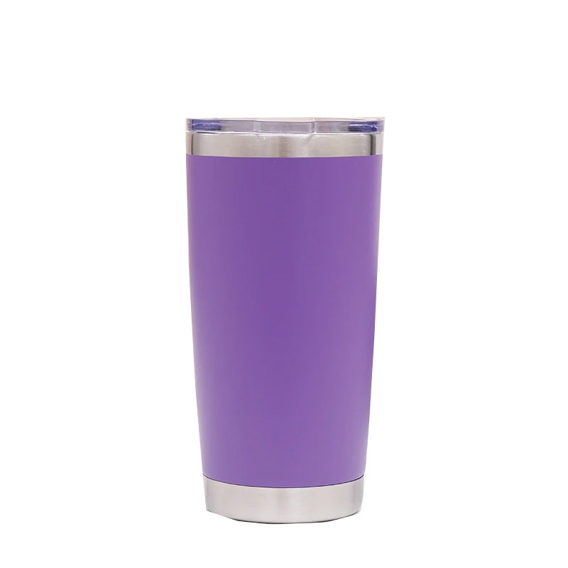 20oz violet Лазерная гравировка, Кастомизация 20 унций 30 унций, нержавеющая сталь, пивной стакан, стакан, дорожная пивная кружка, термос, кофейные кружки - Цвет: 20oz violet