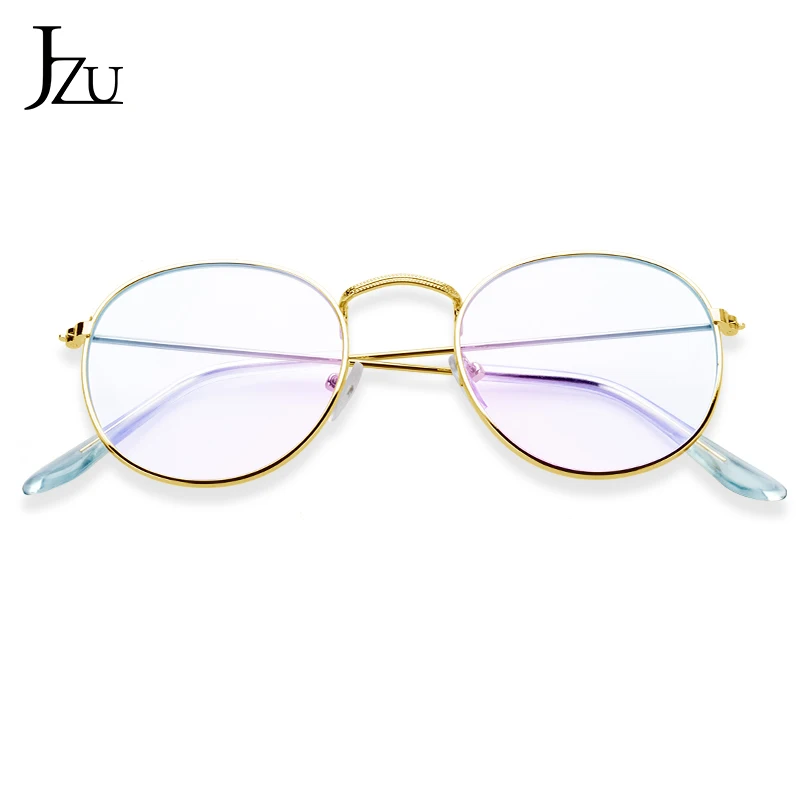 

Anti-blue glasses transparent round men's and women's computer glasses anti-glare glasses frame glasses