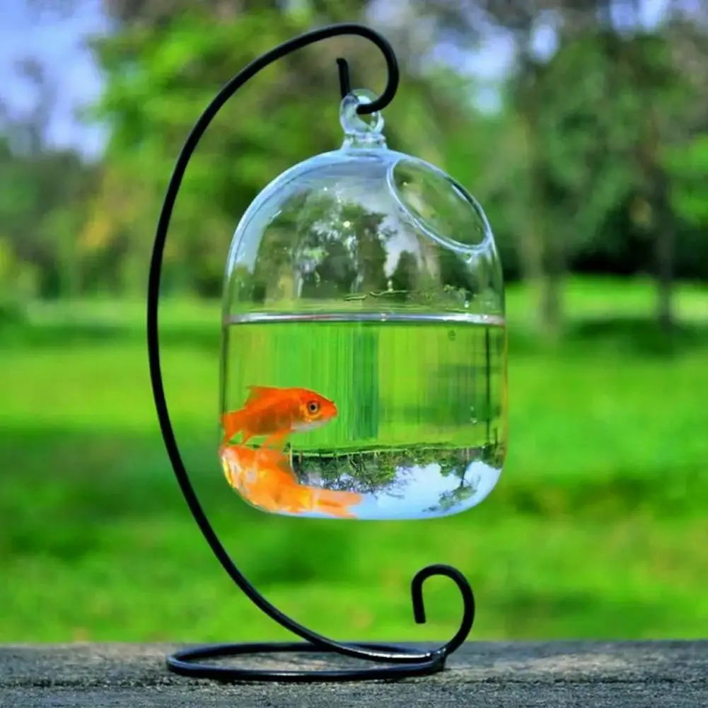 Подвесная искусственная чаша рыба стеклянная креативная декоративная аквариум