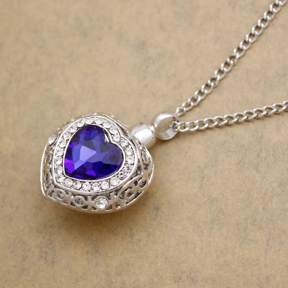 Сердечко кремация урна Сувенир Кулон с пеплом мемористическое животное аниме