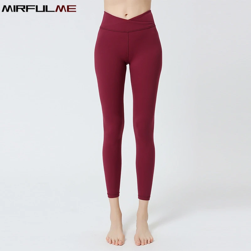 Женские спортивные Леггинсы с высокой талией дышащие облегающие штаны для йоги