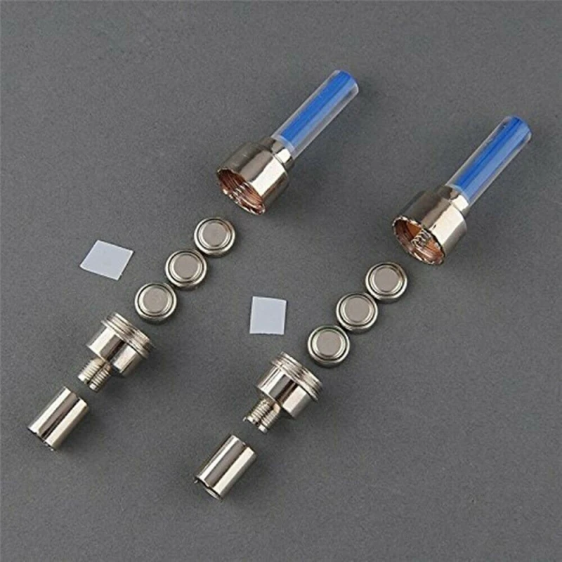 

Car Accessories 2pcs Wheel Valve Cap Nozzle Light Neon Tire Gas Nozzle Valve Core Glow Stick Bicycle Wheel Light Dropshipping