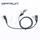 2 Pin PTT Скрытая Акустическая трубка микрофон гарнитура наушники для Kenwood Baofeng