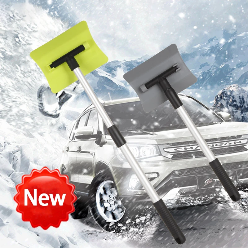 

2020 New 180 Degree Rotating Aluminum Alloy Shovel Retractable Winter Car Snow Shovel Snow Cleaning Glass Deicing Ice Scraper