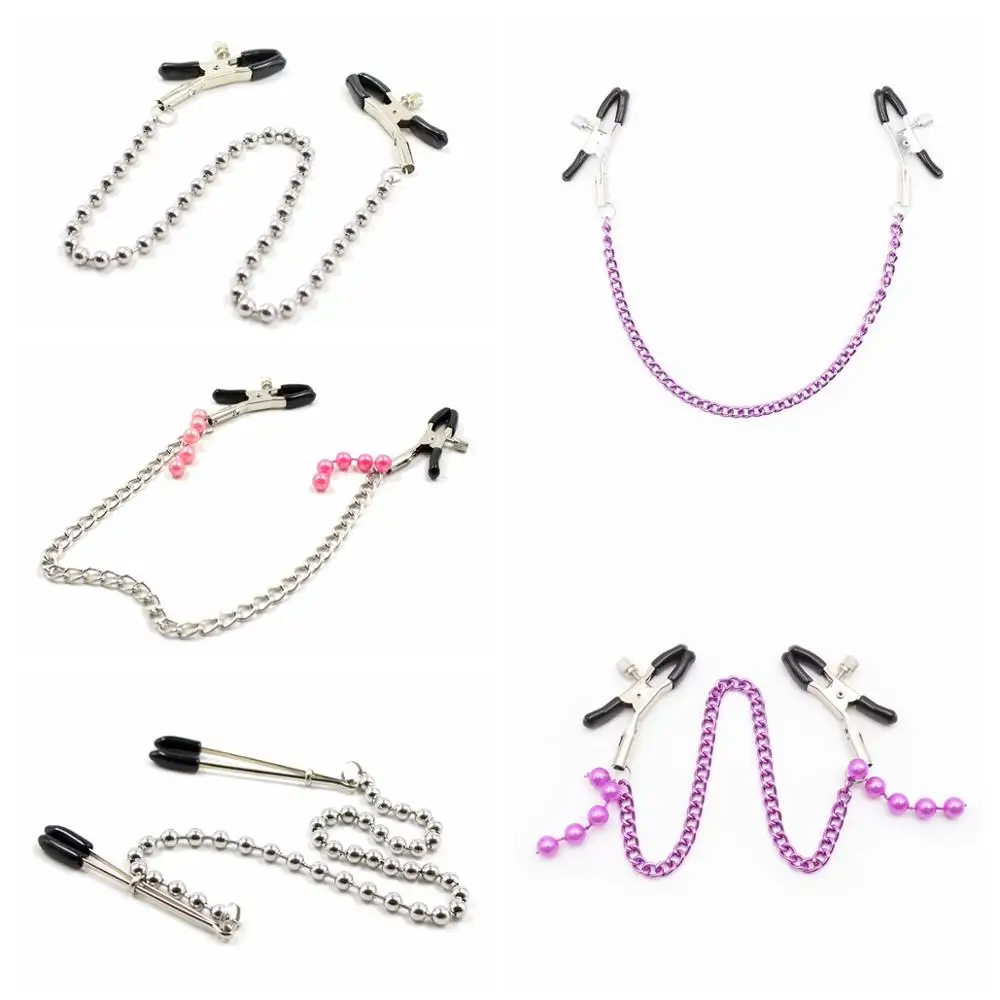 LoveFun бусины на цепочке бондаж бутик сжимание и сосков регулируемые зажимы для