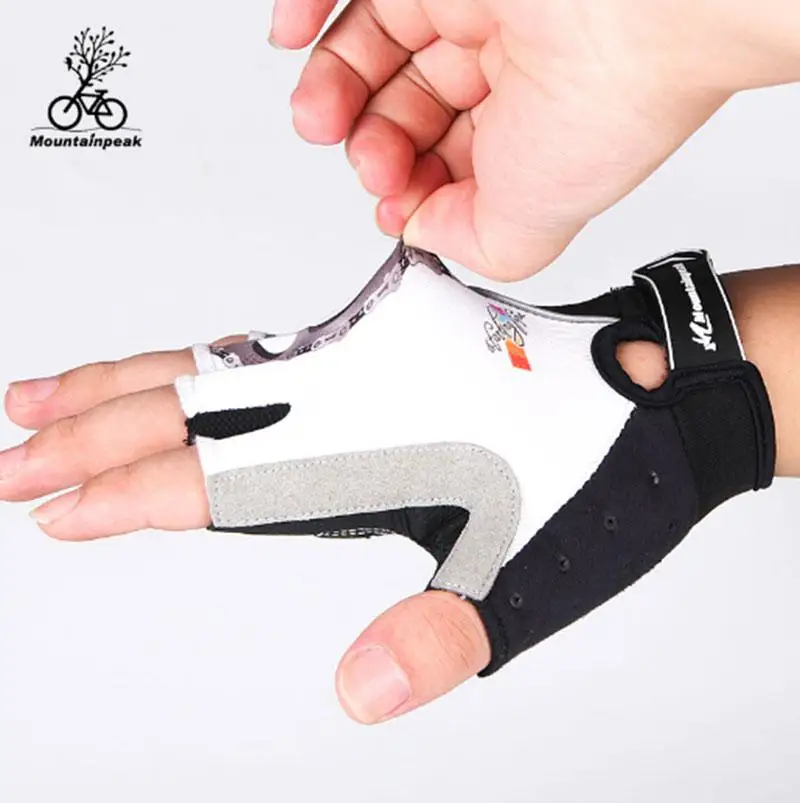 Летние велосипедные перчатки с открытыми пальцами гелевые спортивные для