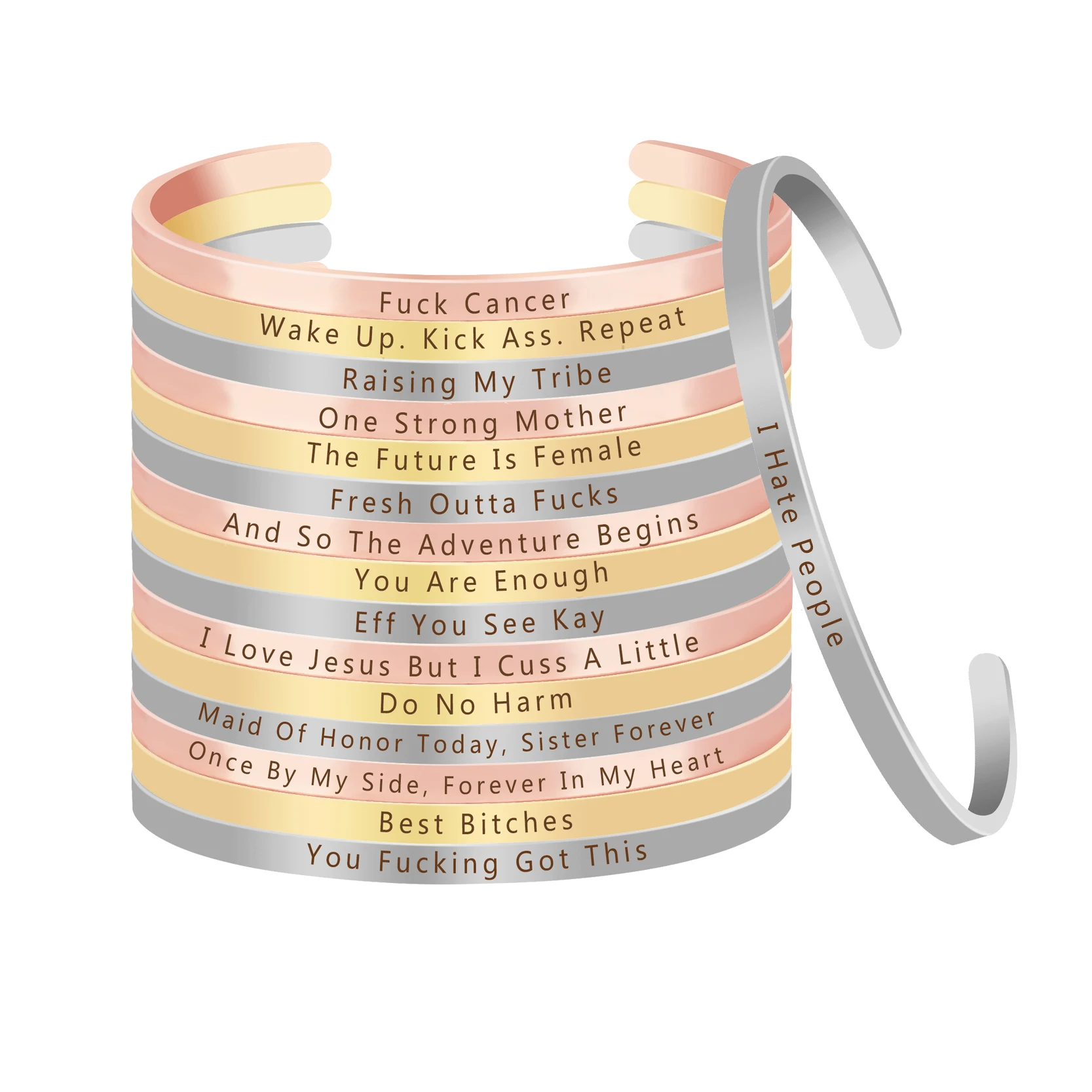 Вдохновляющий персонализированный браслет с мантрой подружки невесты подарок