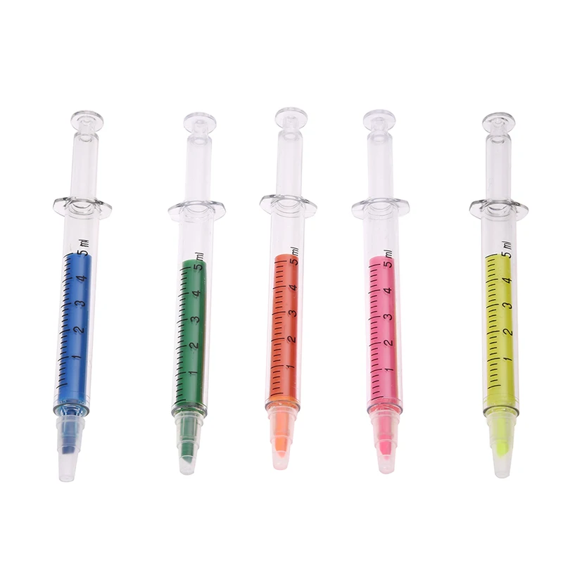 

5 Needle Tube Highlighter Fluorescent Pen Marker High Quality School