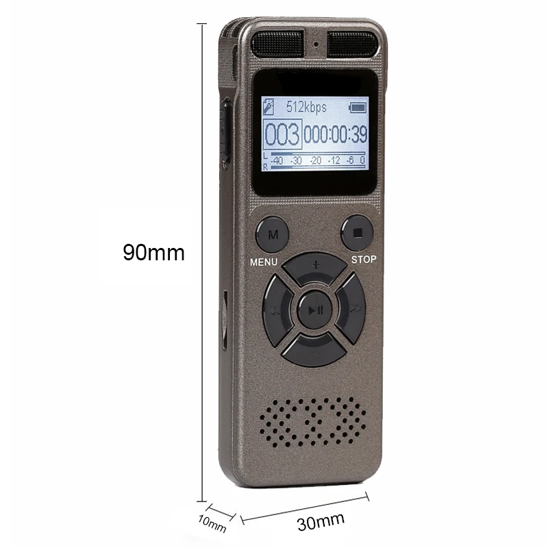 8Gb Voice Recorder Usb Business Portable Digital Audio With Mp3 Player Support Multi-Language Tf Card To 32Gb | Электроника