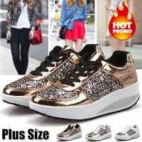 womens ladies wedges sneakers sequins shake shoes fashion girls sport shoes women sneakers woman sneakers shoes 2019 white shoe