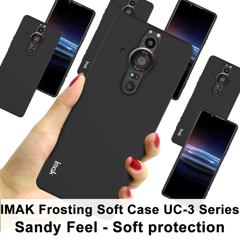 Чехол IMAK Для Sony Xperia Pro-I Гибкий тонкий и легкий мягкий чехол из ТПУ для - купить по