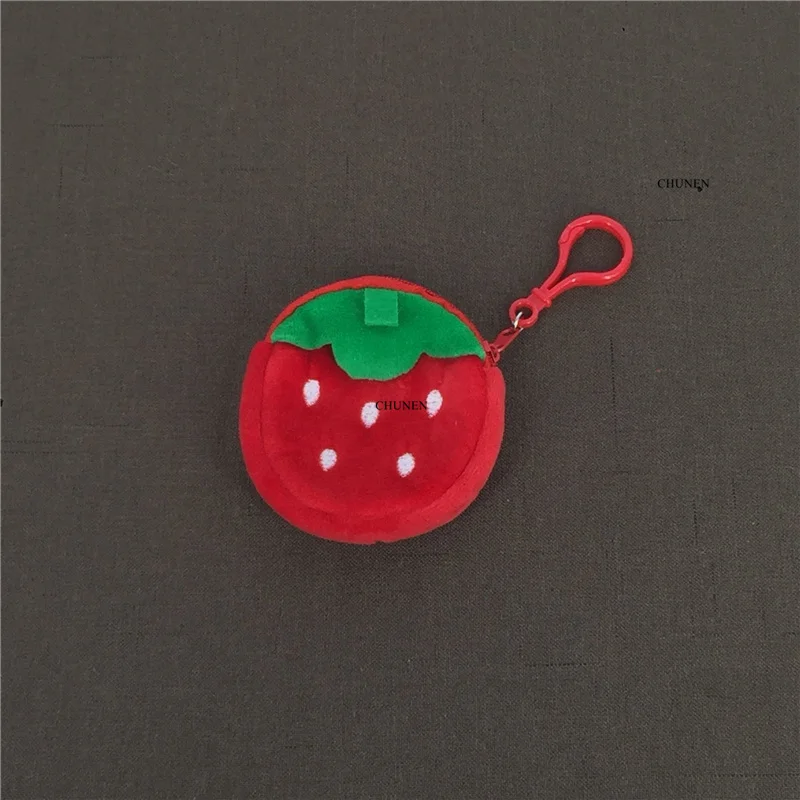 Прекрасный фруктовый клубничный плюшевый Кошелек размер 8-20 см брелок подарок