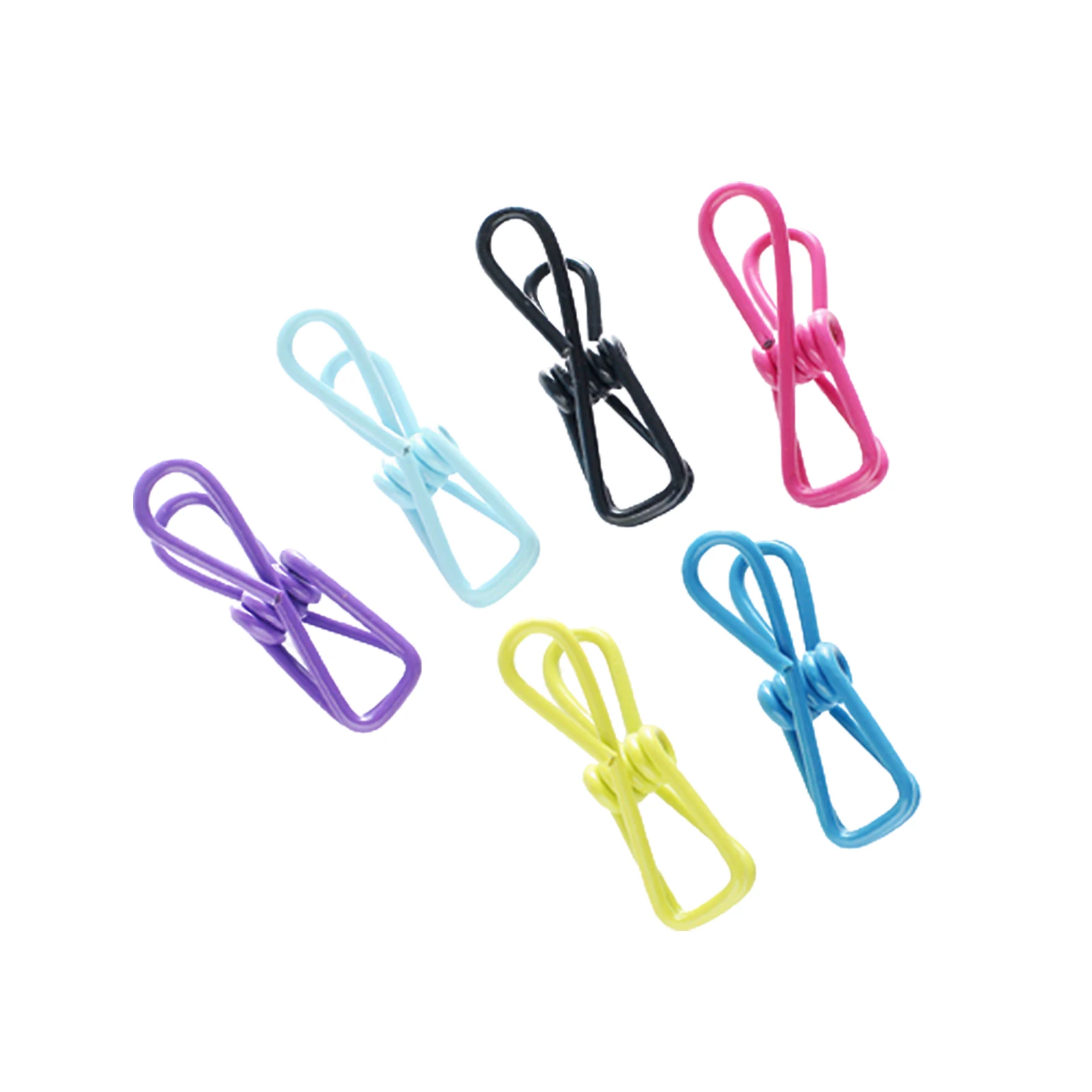 

10Pcs/Set Multicolor Solid Color Clothespins Photo Pictures Snack Bag Clip Hook