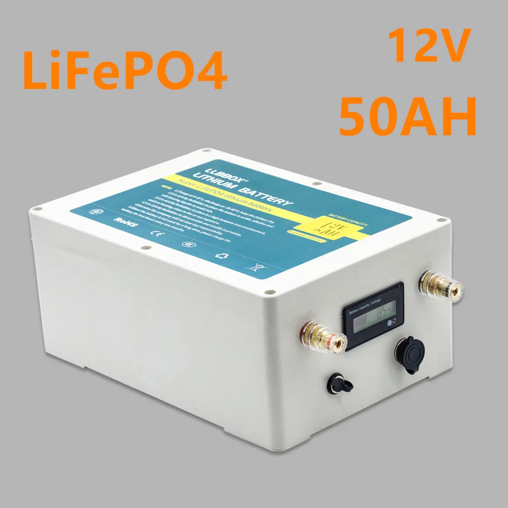 12v 50ah lifepo4 литиевая аккумуляторная батарея 12V комплект литий-ионный батарей для olar