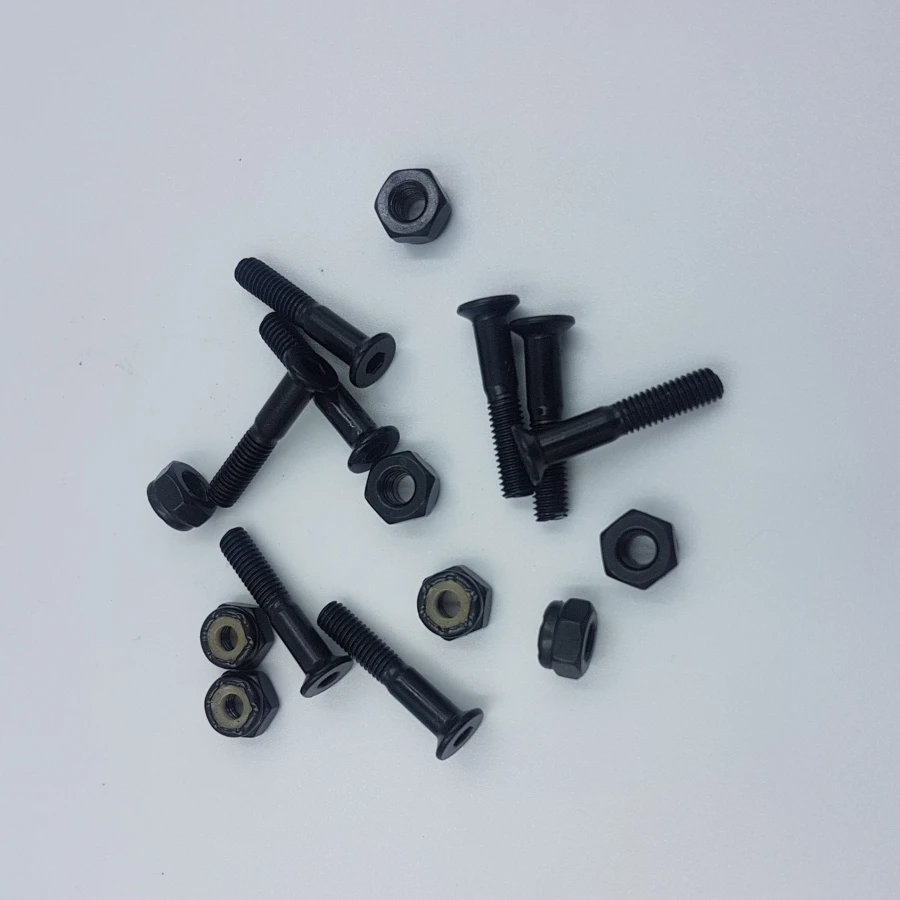 

27mm black skateboard screws skateboard bolts and nuts skateboard hardwares