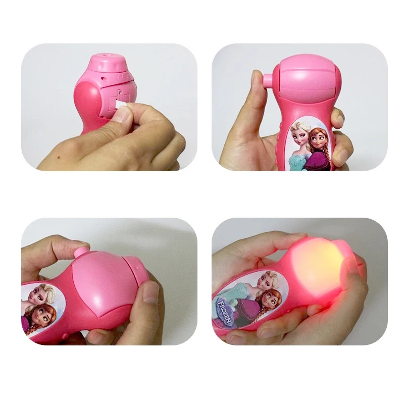 

Disney Cartoon Projection Flashlight Mickey Mouse Cars Toy Story Frozen Elsa Marvel Spider-Man Kid Christmas Halloween Party Toy