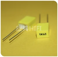 50pcs av r82 1uf63v p5mm yellow copper film capacitor kemet 10563v mkt 1k63 1000nf 63v arcotronics rsb 1uf63v 105k63