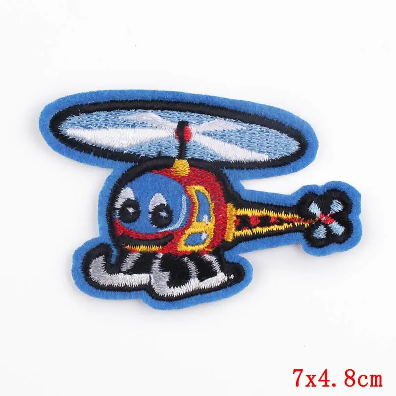 Мультфильм Самолет железа на патчи одежду швейная вышивка патч полоса Сделай Сам