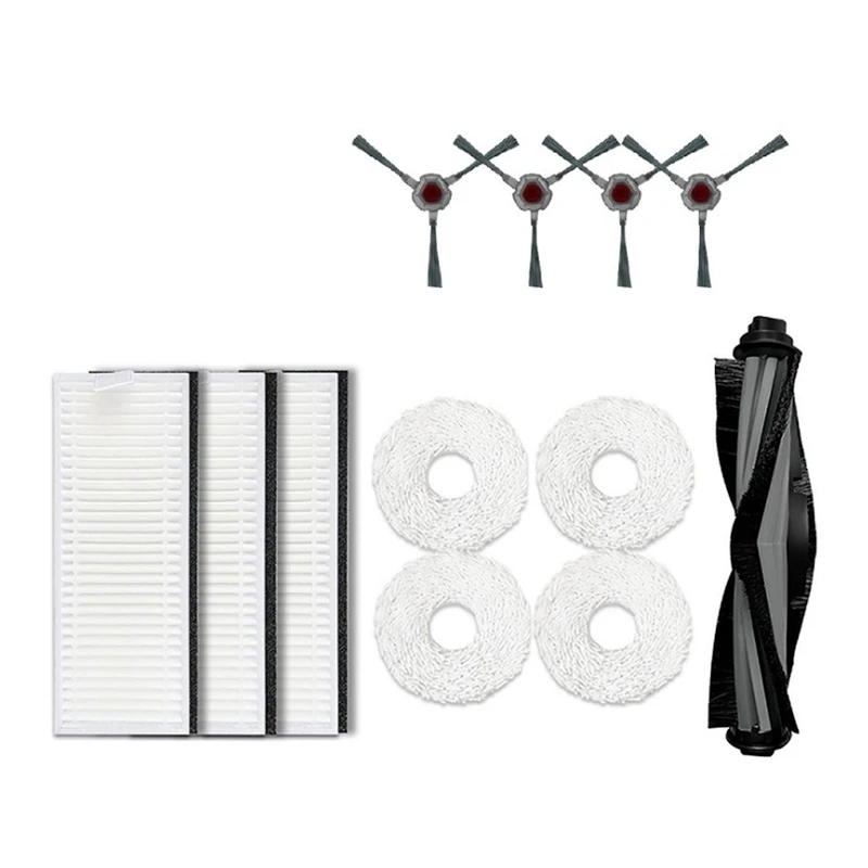 

for ECOVACS Deebot N9+ Roller Main Brush, Side Brush, Washable Mop, HEPA Filters