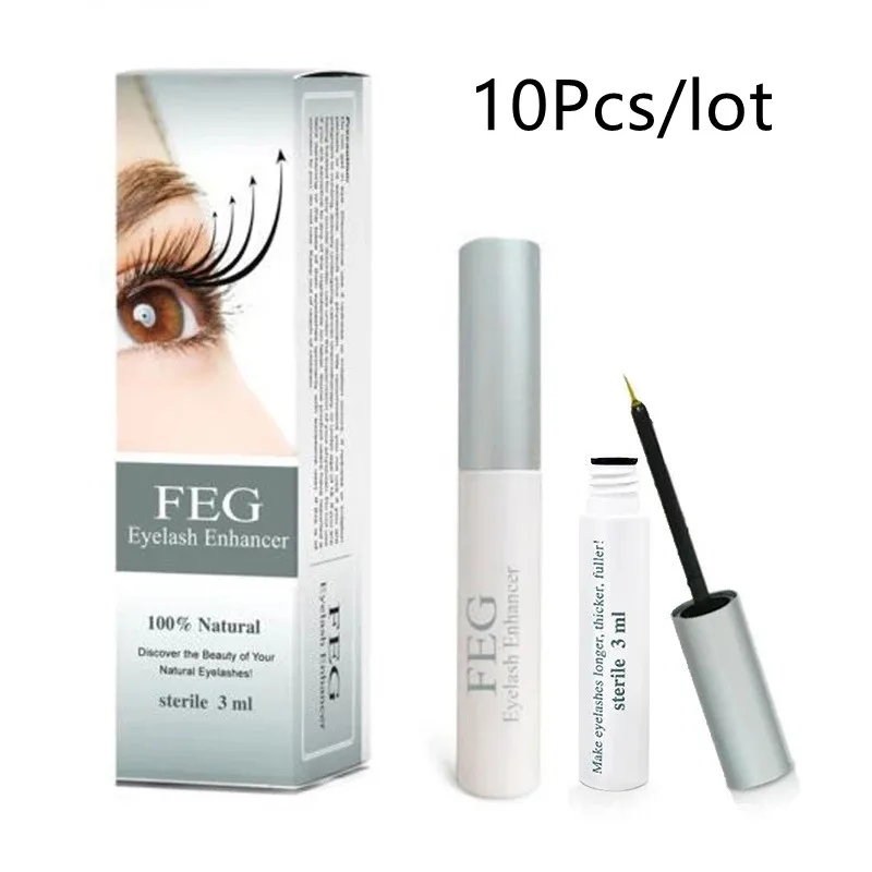 10Pcs/Lot FEG Eyelash Growth Enhancer Natural Medicine Treatments Lash Eye Lashes Serum Mascara Eyelash Serum Lengthening Growth