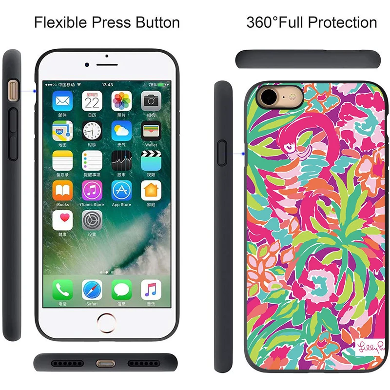 Для iPhone 11 Pro Max XR XS MAX X фламинго для Apple 8 7 6 5S s Plus Силиконовый ТПУ ударопрочный