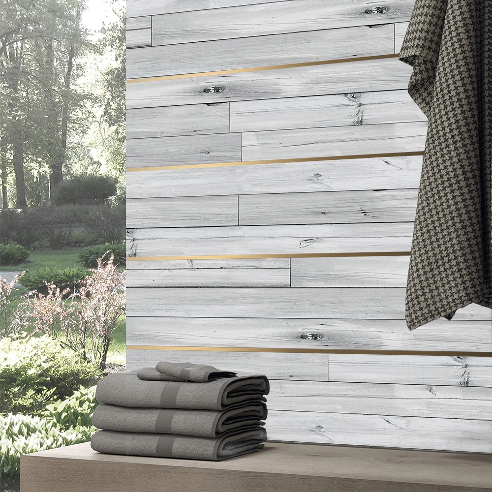 3m waterproof wood vinyl wallpaper roll self adhesive bedroom kitchen cabinet furniture decor wall sticker pvc wood grain film free global shipping