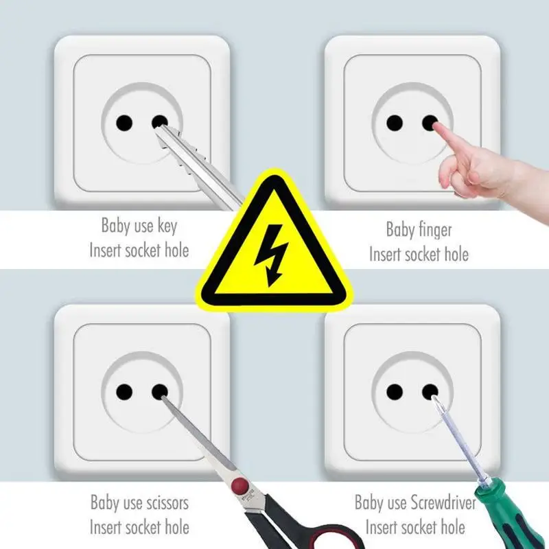 

10pcs 2 hole 3 hole sockets cover plug baby power socket plug children's electrical safety protector socket protection hot