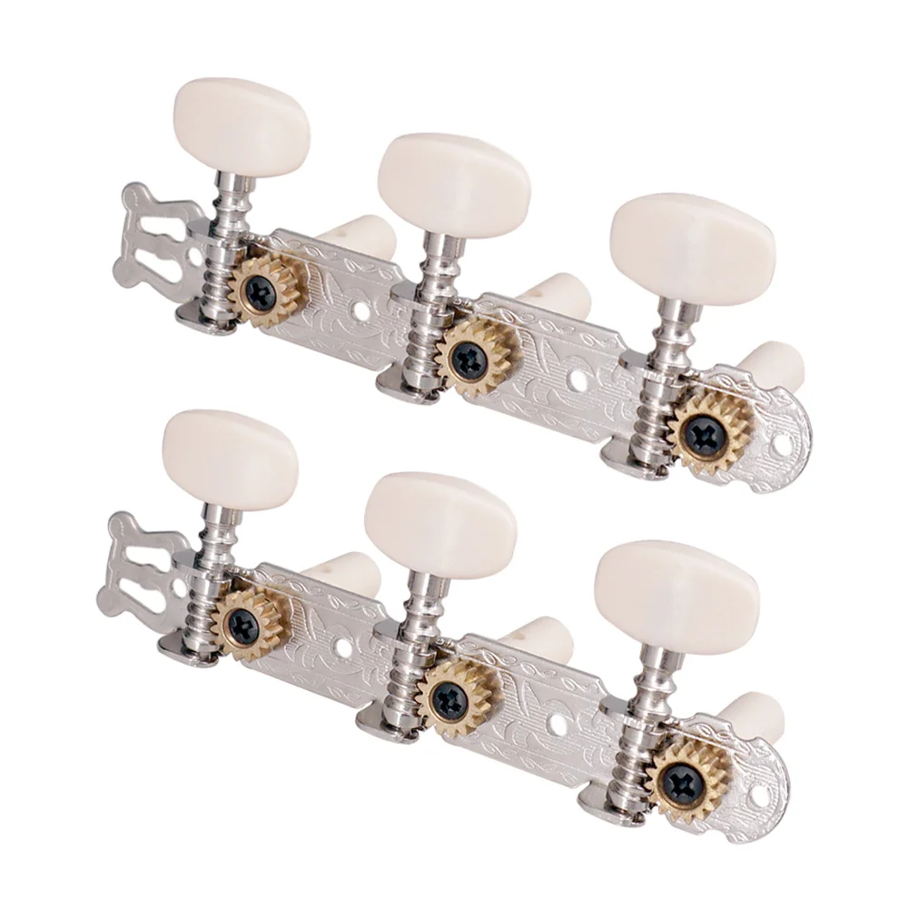 

1 Pair Silver Guitar Tuning Pegs Classical Guitar String Tuning Tuners Machine Heads for Guitar Accessories Guitar Parts
