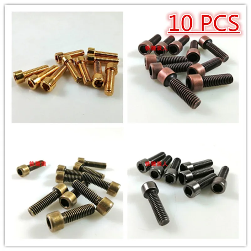 

vintage steed fixed nut metal part 6MM motorbike screws M6 motorcycle accessories for halrey cafe racer decal retro moto screw