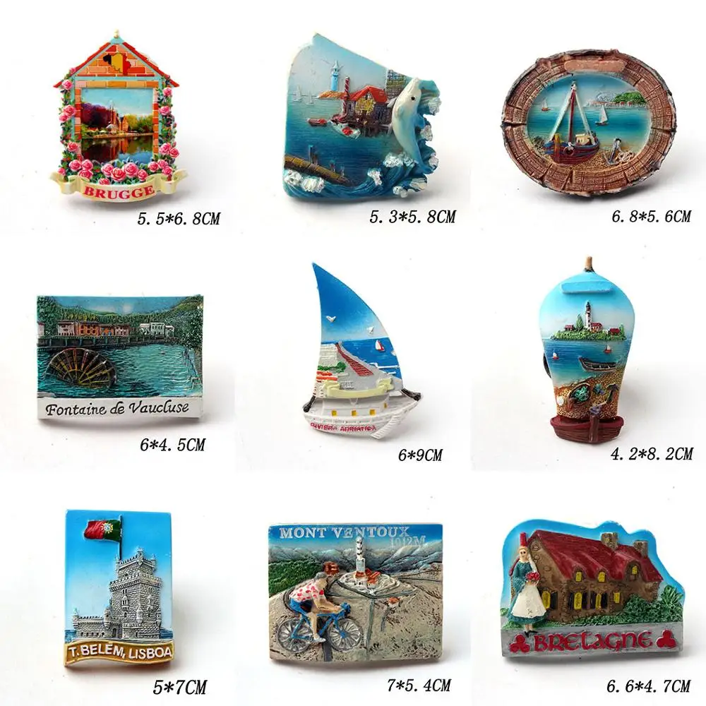 Магнит на холодильник из смолы магнит Испании сувенир магнитная наклейка для