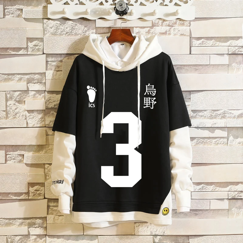 Haikyuu Cosplay Hoodies Karasuno Volleyball Club Costume Sweatshirt Adult Unisex Hooded Sweater Spring and Autumn | Тематическая