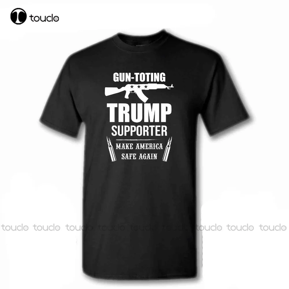 

Summer New Costumes For Men Donald Trump President T Shirt Pro Guns 2Nd Amendment Great Gift Patriotic Shirto-Neck Cool Xs-5Xl