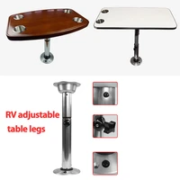 rv aluminum alloy telescopic movable rotatable adjustable table leg mount bracket stowable caravan camper trailer accessories