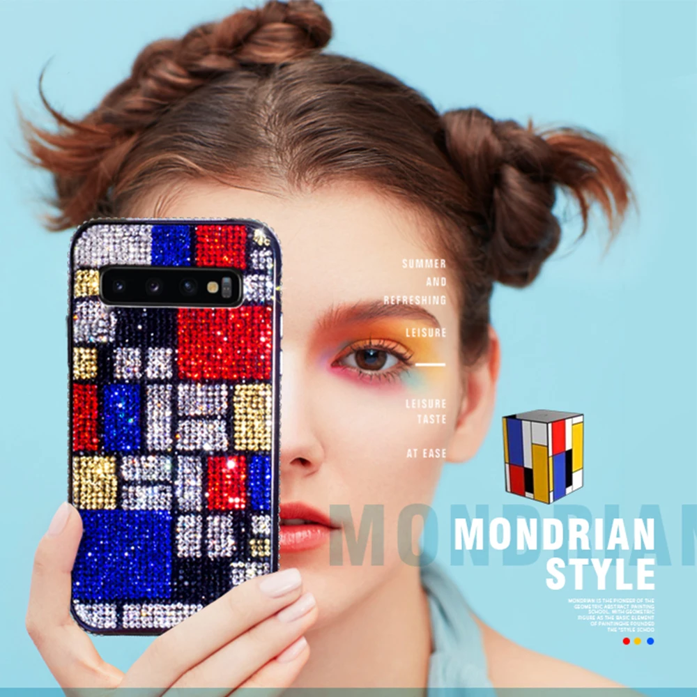 3D Алмазный чехол для телефона Samsung Galaxy S10 S9 S8 Plus Note 8 9 10 Pro A7 2018 блестящий A10 A20 A30 A50 A70