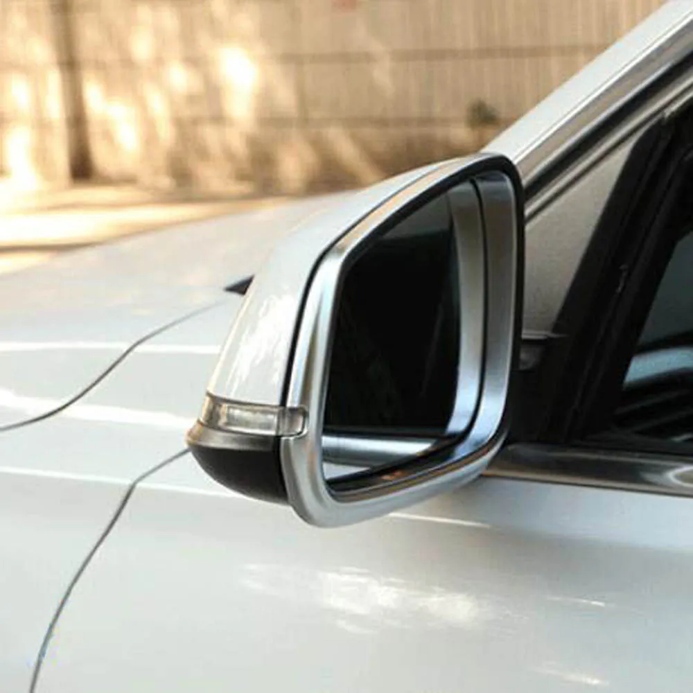 Боковая дверь крыло крышка зеркала заднего вида стикер дождь Хром Стайлинг