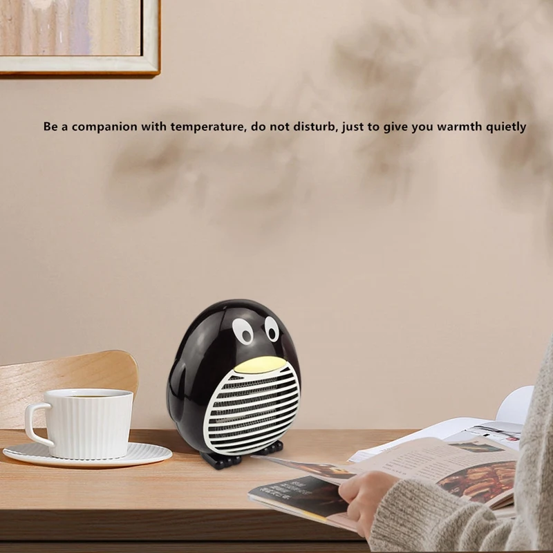 EAS-Cute Cartoon Penguin Appearance Desktop Heater Home Desk Surface with US plug | Бытовая техника