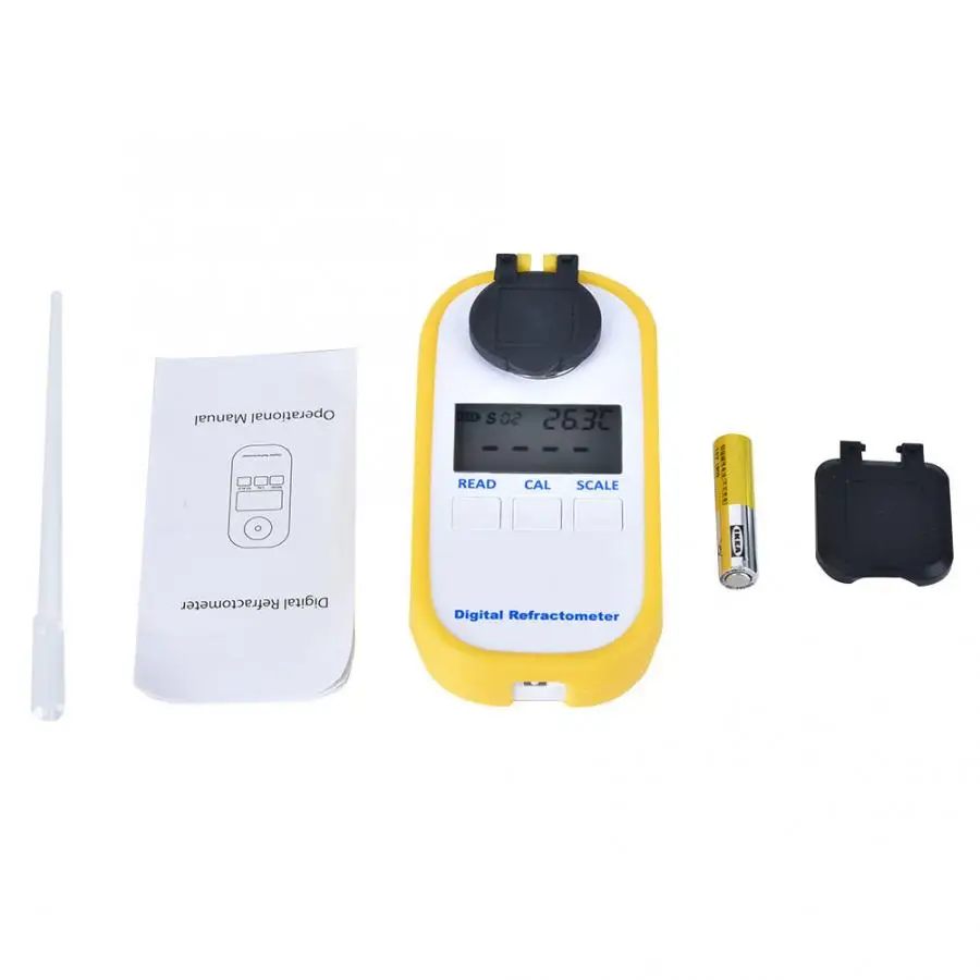 DR701 Digital Display Coffee Concentration Meter Sugar Tester Brix / TDS Measuring Tool IP6 Waterproof for Fruit Milk Tea | Инструменты