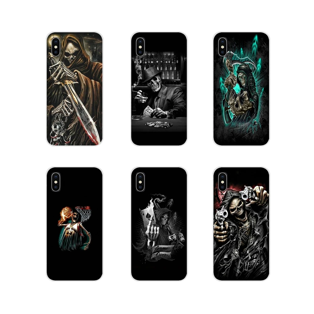 Аксессуары Grim Reaper Skull чехол для телефона Huawei Mate Honor 5X 6X 7 7A 7C 8 9 10 8C 8X 20 30 Lite Pro|Бамперы|