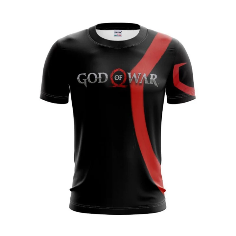 God of War футболка Ghost Sparta Kratos мужские повседневные футболки тонкие с 3D