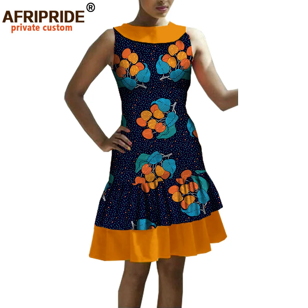 Африканское летнее женское Повседневное платье AFRIPRIDE private custom без рукавов до