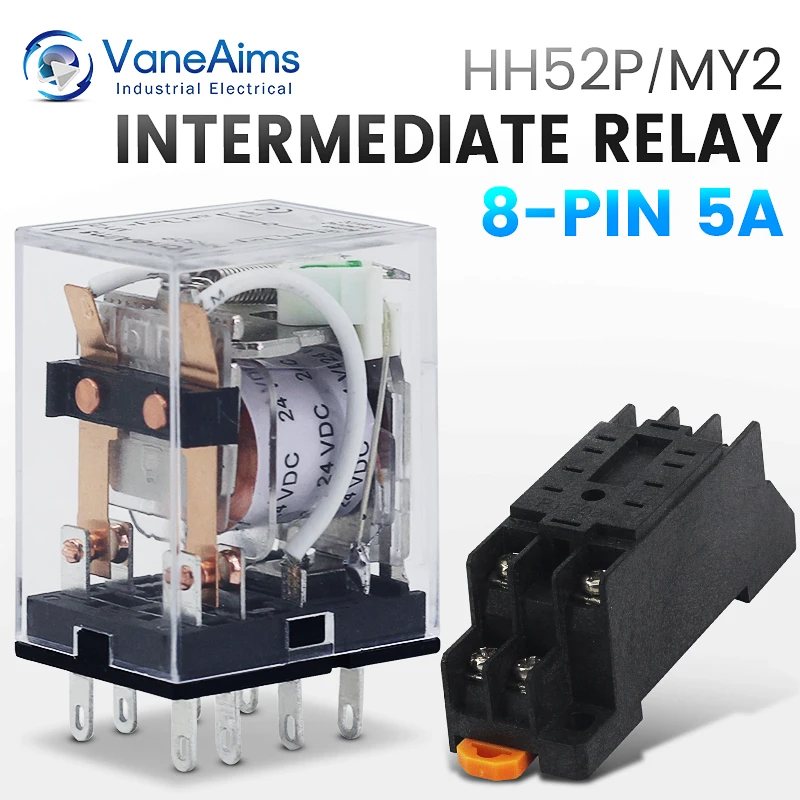 Реле HH52P MY2NJ катушка общего назначения DPDT Micro Mini Электромагнитный Мини контактор